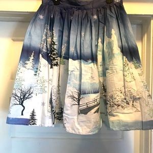 Unique vintage winter wonderland skirt